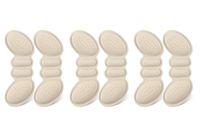 Heel Pads Heel Grips Heel Sticker Anti Heel Slipping for Shoe or Boot Too Big Make Shoes Fit Better -6 PCS Apricot