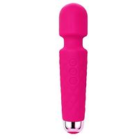 Welist Wand Massager Health-Care Electric Rechargeable Cordless Waterproof Handheld Massage Stick, Multi Speed Vibrations Massage Wand for Body Therapy, Muscle Recovery, Stress Relieve (Pink)