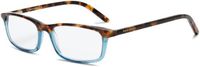 Kate Spade Women's Jodie Rectangular , Havana Teal Frame/Demo Lens, 50 mm, +2.00