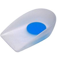 NatraCure Silicone Gel Heel Cup Cushions Size: L/XL (1 Pair) - Shoe Insert Pad for Shock Absorption, Heel Spurs & Pain Relief