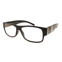 DESIGNER Style Men's Rectangular Reading Eye Glasses +1.25 Prescription