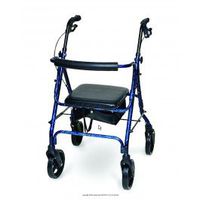 Deluxe Aluminum Rollator-Color Blue - Each 1