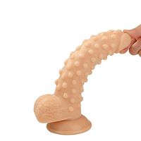 Stkuoo 9.4inch DiDi's Hugely Realistic Dǒngs Flexible Waterproof Silicone Stick Brings You Wireless Reverie and Excitement