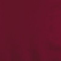 Club Pack of 1200 Regal Burgundy Red Premium 2-Ply Disposable Beverage Napkins 5"