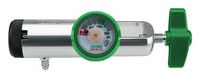 Oxygen Regulator Standard Body-CGA870, 0-4 LPM, Barb Outlet with Green Color Coded Gauge Protector and tee Handle