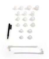 Upgrade 20pcs Ear Plug with 4 Tubes Siemens Resound BTE Hearing Aid Eartips Domes (Size S M L)