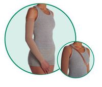 Varin Soft-In Max Arm Sleeve with Shoulder Strap Long, Beige, Size 4, Large, Compression 30-40 mmHg