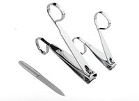 Nail Clipper Set Fingernail and Toenail Sharp Clipper Cutter,3PCS Pedicure & Manicure Set,EZ Comfort Grip Nail Clipper, Sharp Stainless Steel Blade Large+ Small for Men & Women