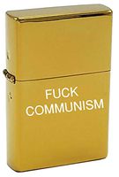 Gifts Infinity® F*ck Communism Lighter - Comic Preacher & Y by Garth Ennis and Steve Dillon (Gold)