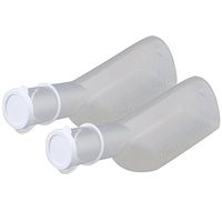 2Pcs 1000ml Thick Firm Male Urinal Urine Bottle with Lid Transparent Color