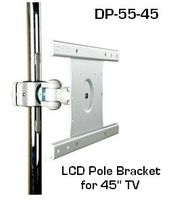 D-55-45L Heavy-Duty Monitor Mount for Poles for 45 inch TVs