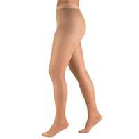Truform Sheer Compression Pantyhose, 15-20 mmHg, Women's Shaping Tights, 20 Denier, Beige, Petite