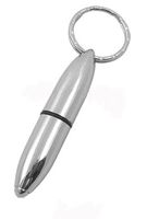 Chrome Bullet-style Keyring Cigar Punch