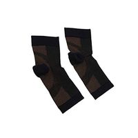 SUPVOX Ankle Compression Socks Ankle Support Brace Compression Sleeve for Plantar Fasciitis Joint Pain L/XL Black