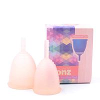 Monzcare Reusable Menstrual Cup,Pink Size 2