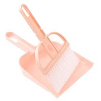 Broom and Dustpan With Long Handle Telescopic Up Mini Broom Dustpan Plastic Dexterous Multi-Function Soft Brush Desktop Small Broom Combination Counter Drawer Windowsill Desktop Cleaning Tools