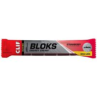CLIF SHOT BLOKS - Energy Chews - Strawberry - (2.12 oz, 18 Count)