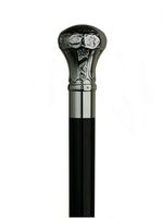 Unisex Bulb Cane Black, Brass Handle  -Affordable Gift! Item #DHAR-9113311