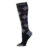 Copper Fit Energy Knee High Compression Socks 1-Pack (Black, Large/X-Large)