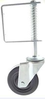 Tech Team 4-Inch Spring Loaded Gate Caster, 125 Pound Capacity, Fence Hardware, Gate Wheel