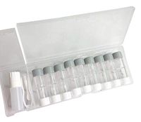 Pack of 9 Contact Lens Cases Container Holder Storage Box for Home and Travel Round Shape, D7