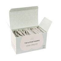 Tailfeathers Honeysuckle individually wrapped biodegradable flushable wipes with natural plant based ingredients