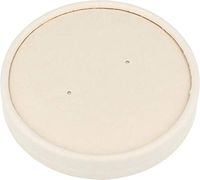 BioHeroes PLA Bamboo pulp soup tub lid 16 oz | 100% Eco Friendly, Perfect for Restaurants, Coffee, Tea, Beverage Shop, Pack of 25