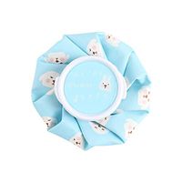 Cute Cartoon Hot & Cold Physiotherapy Bag, Sports hot & cold Compress Package, Summer Mini Cooling Water Injection Ice Bag (Blue)