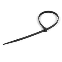 Nylon Cable Ties 6 In. 40lbs Rated, Black, 100 Pack