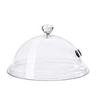 NEXT-SHINE Smoke Infuser Food Dome Cover 12 inch Plastic Lid Work for Plates Glasses Bowls with GM1100, Smoking Gun Specialized Accessory for Meat Cocktail Drinks BBQ