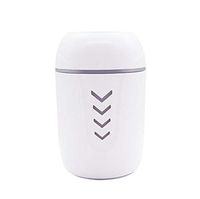 Max Beauty Portable Desktop Humidifier Cup Silent Operation/USB Power Humidifier + LED Reading Light + Mini-Fans (White)