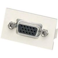 CHD15HDCIWY: Panduit 1/3 Insert with 15-pin SVGA Capable Female-Female Coupler, Off-White
