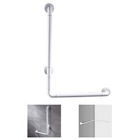 WAOBE Shower Anti-Slip Handrail, Multifunction 201 Stainless Steel Bathroom Railing Elderly Person Wall Handrail, Accessible Handrail for Corridor Corner, (40/50/70 cm),White,50Cm