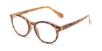 Readers.com Reading Glasses: The Actor Bifocal Reader, Plastic Round Style for Men and Women - Light Brown Tortoise, 2.50