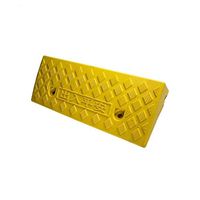 Plastic Triangle Pad, Indoor Ramp Wheelchair Car Uphill Pad, Reducer Step Supermarket Shopping Center Threshold Service Ramp 5-15cm of Various Heights (Color : Yellow, Size : 502713CM)