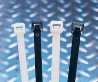 ACT AL-24-175-9-C 25.2" Natural 6/6 Nylon Extra Heavy Duty Cable Ties 50 Pack