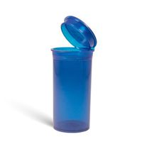13 Dram Blue Squeeze Pop Top Prescription Container Pill Bottle Tubes Doob Rx (315 Count Case)