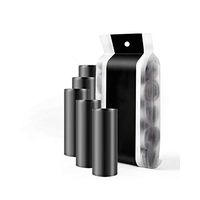 Super Durable Garbage Bag5 Rolls Rubbish Garbage Bin Liners Kitchen Toilet Black Waste Trash 50x45cm Bags,Black,45x55cm,0.9 mil,Other