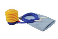 Blue Jay An Elite Healthcare Brand Inflatable Elevation Wedge Back/Foot/Leg Pillow for Acid Reflux and Better Sleeping Position with Heavy Gauge White Vinyl | Cotton Cover | Manual Air Pump