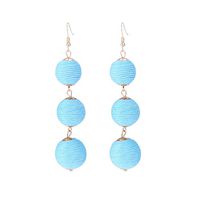 Tanwpn New Fashion Simple Retro Round Tassel Earrings Temperament Earrings For Ladies Girls Jewelry Gift (J)