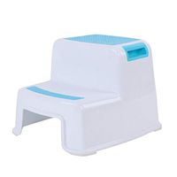 2 Step Non-Slip Potty Stool For Kids - Plastic Children's Stool For Toilet Potty Training Slip Resistant Soft Grip For Safe,Blue