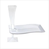 FL-1409-WH 7.5" X 12" White Rectangle Luncheon Plates 120/Case