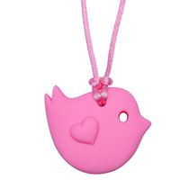 Little Bird - Sensory Chew Necklace by Munchables (Pink)
