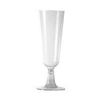 Party Essentials N552021 Two-Piece Hard Plastic Mimosa/Champagne Flutes, 20 Ct, Counts, Clear