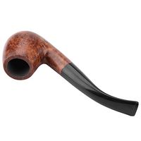 Huairdum Carbon Core Filter Briar Wood Pipe, 9MM Mini Pocket Wooden Pipe Easy to Carry for Man and Adult
