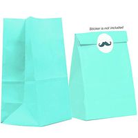 Gift Expressions Small Paper Bags, 40 Count, Mint Biodegradable, Thick Paper Treat Bags, Gift Bags, Food Safe Ink & Paper, Eco Friendly Party Favor Bags, Goodie Bags, Bakery Bags