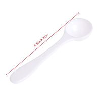 Thobu 1 Gram Granular Powder Fertilizer White Scoop Spoon Plastic Gardening Supplies Spoon Garden Art