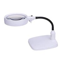 Magnifier Multifunction Table Lamp 10 Times Magnifier,6 LED Light Source Interchangeable Lampshade,for Reading Maintenance Reading Magnifier