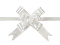 Pack Of 100, 2" Solid White Butterfly Pull Bows Petite Pull Bows 100% Polypropylene Made In Usa For Weddings