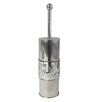 nu steel NuSteel Iceberg Toilet Brush Holder, Ice Mosaic